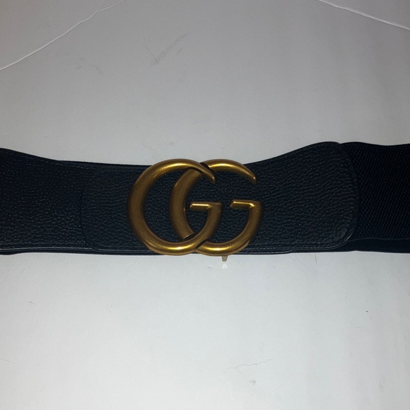 Black and Gold Women's Luxury Belt - Picture 3 of 5